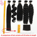 12a Meilleur brésilien de corps noir brésilien Bundles 100% punle d'extension de cheveux humains bruts pour les femmes